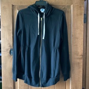 Old Navy Maternity Hooded Jacket Black size Medium